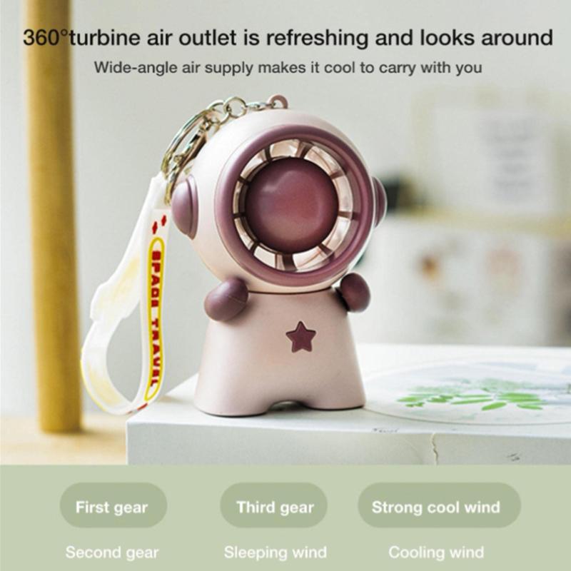 Astronaut Shape Small Fan 3 Gears Low Noise Portable Handheld Fan with Keychain Green
Astronaut Shape Small Fan 3 Gears Low Noise Portable Handheld Fan with Keychain Green