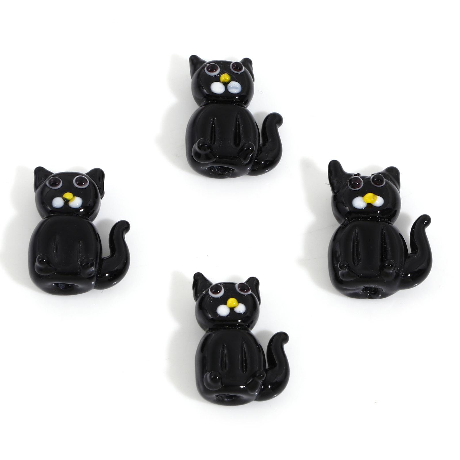 3D Lampwork Glass Beads For DIY Charm Jewelry Making Cat Animal Multicolor Beads About 19mm x 14mm, Hole: Approx 1.6mm, 2 PCs чорний
3D Lampwork Glass Beads For DIY Charm Jewelry Making Cat Animal Multicolor Beads About 19mm x 14mm, Hole: Approx 1.6mm, 2 PCs чорний