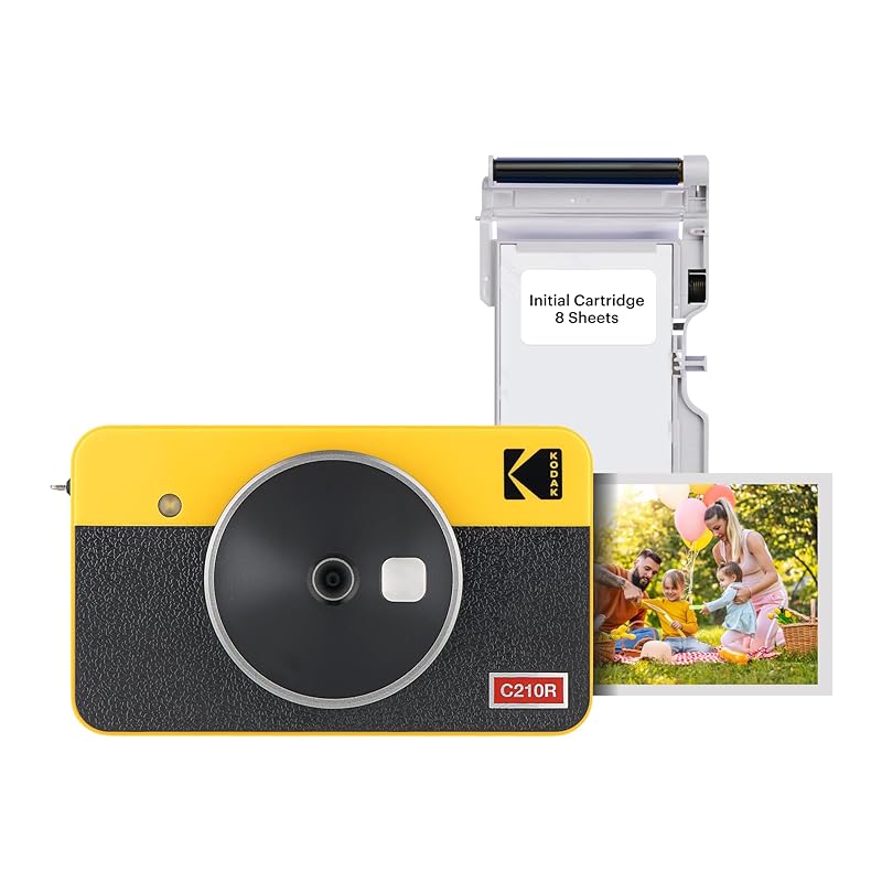 kodak KODAK Mini Shot 2 4PASS 2-in-1 instant camera & photo printer (5,3x8,6cm) + camera body 8 pieces, yellow
kodak KODAK Mini Shot 2 4PASS 2-in-1 instant camera & photo printer (5,3x8,6cm) + camera body 8 pieces, yellow