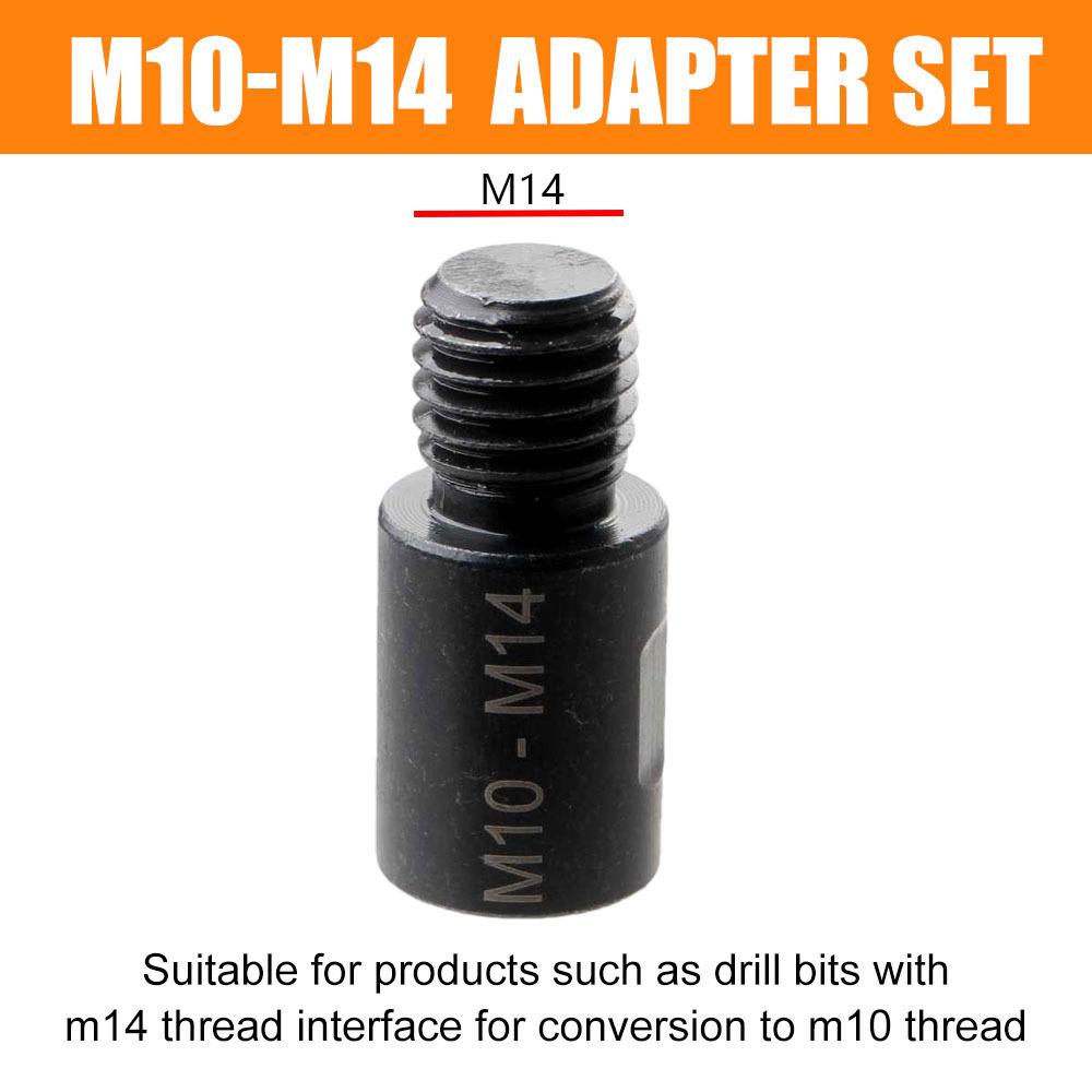 Адаптер для коронки: Перехідник M10 на M14 на 5/8-11 US Різьбу для кутових шліфувальних машин
Адаптер для коронки: Перехідник M10 на M14 на 5/8-11 US Різьбу для кутових шліфувальних машин