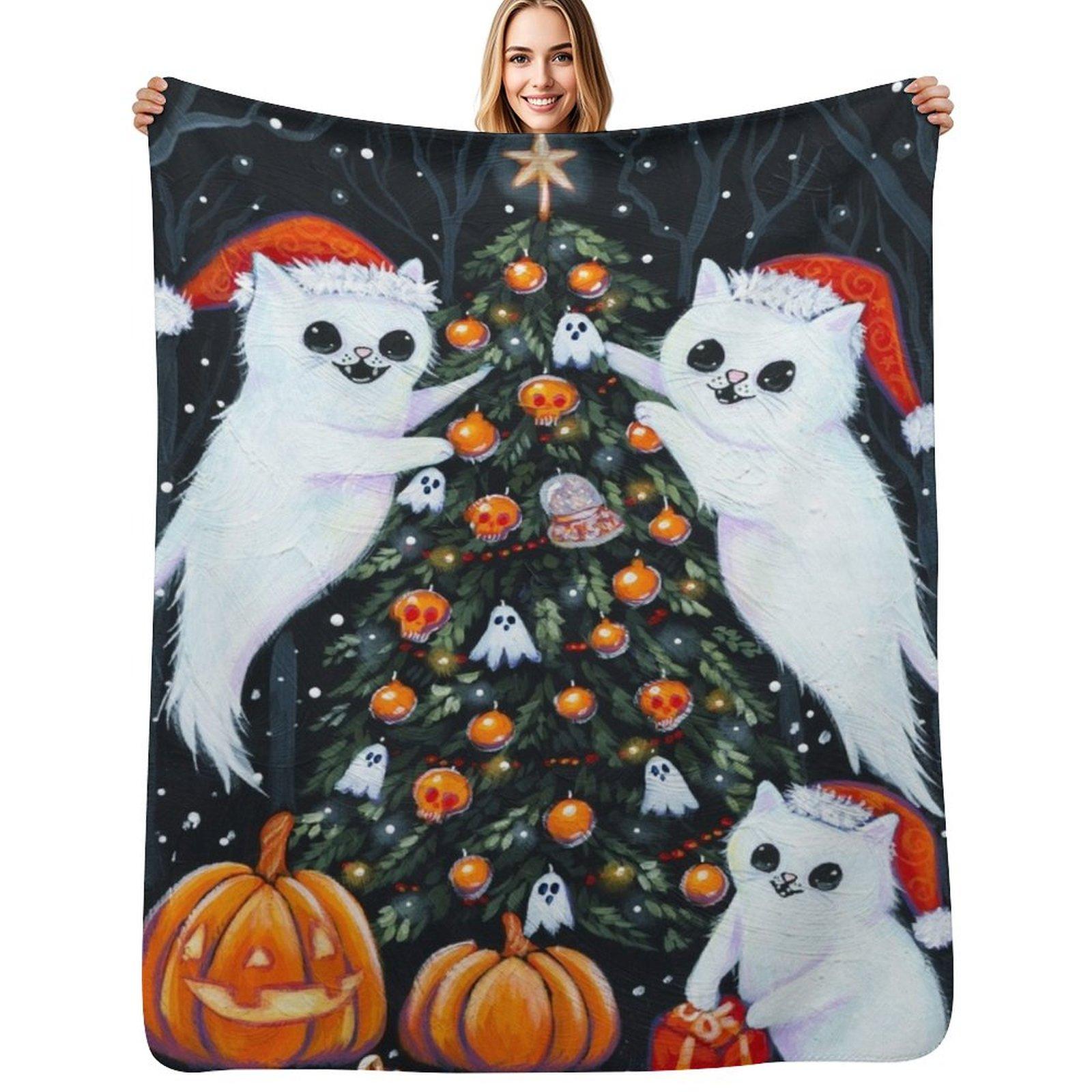 Decorating the Halloween Christmas Tree Throw Blanket Warm Plush Fuzzy Blanket for Living Room 102x76cm(40x30in)
Decorating the Halloween Christmas Tree Throw Blanket Warm Plush Fuzzy Blanket for Living Room 102x76cm(40x30in)