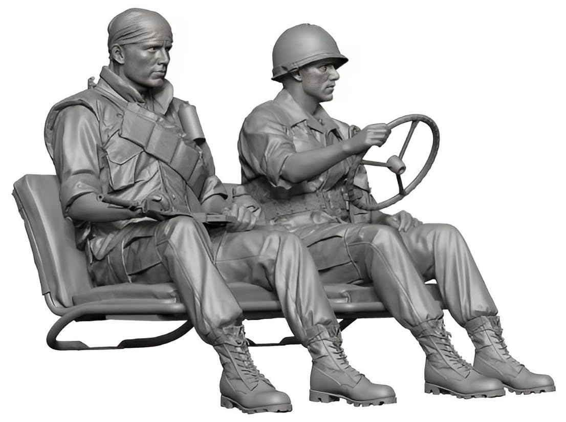 Модель H3 Current American MUTT Jeep Set Набор из смолы времен Второй войны во Вьетнаме HS35037 1/35 Driver/Soldier ver.
Модель H3 Current American MUTT Jeep Set Набор из смолы времен Второй войны во Вьетнаме HS35037 1/35 Driver/Soldier ver.