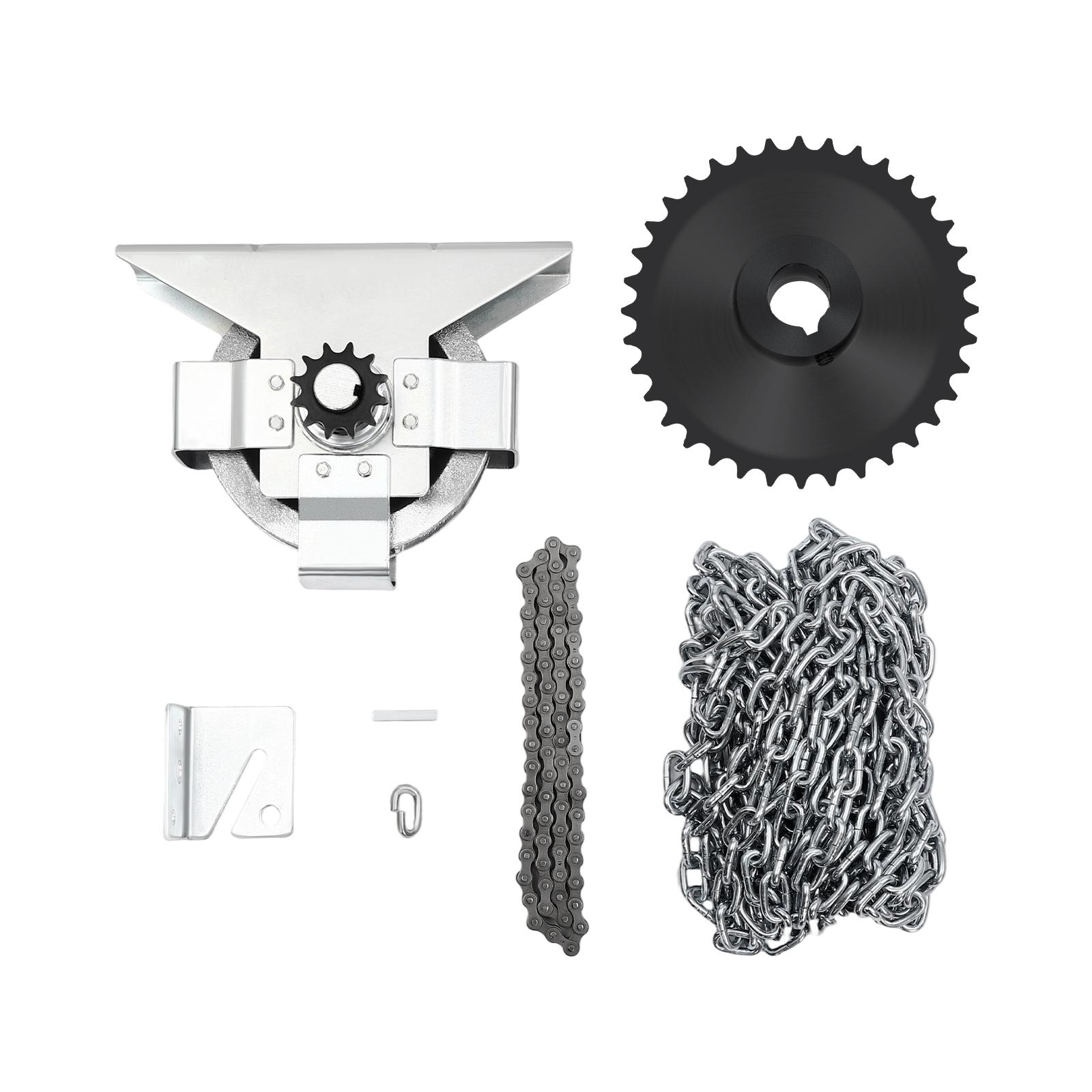 Потолочный привод для гаражных ворот, цепная таль, грузоподъемность 330 фунтов, 3:Цепь 1:26 для подъемника роллетных ворот склада серебряный
Потолочный привод для гаражных ворот, цепная таль, грузоподъемность 330 фунтов, 3:Цепь 1:26 для подъемника роллетных ворот склада серебряный