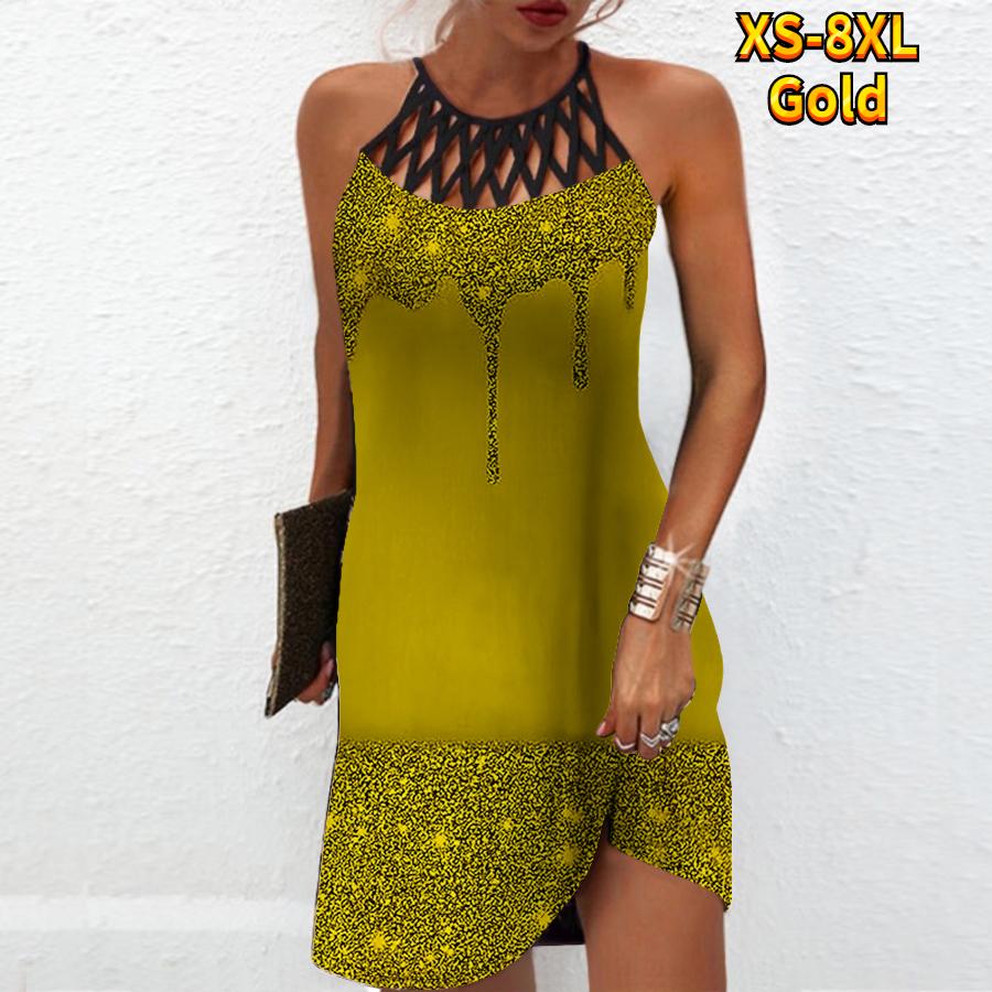 Летнее модное сексуальное платье без рукавов, мягкое повседневное платье с 3D принтом Flash Drill, платье на бретельках без рукавов, летнее платье на подтяжках L золотой
Летнее модное сексуальное платье без рукавов, мягкое повседневное платье с 3D принтом Flash Drill, платье на бретельках без рукавов, летнее платье на подтяжках L золотой