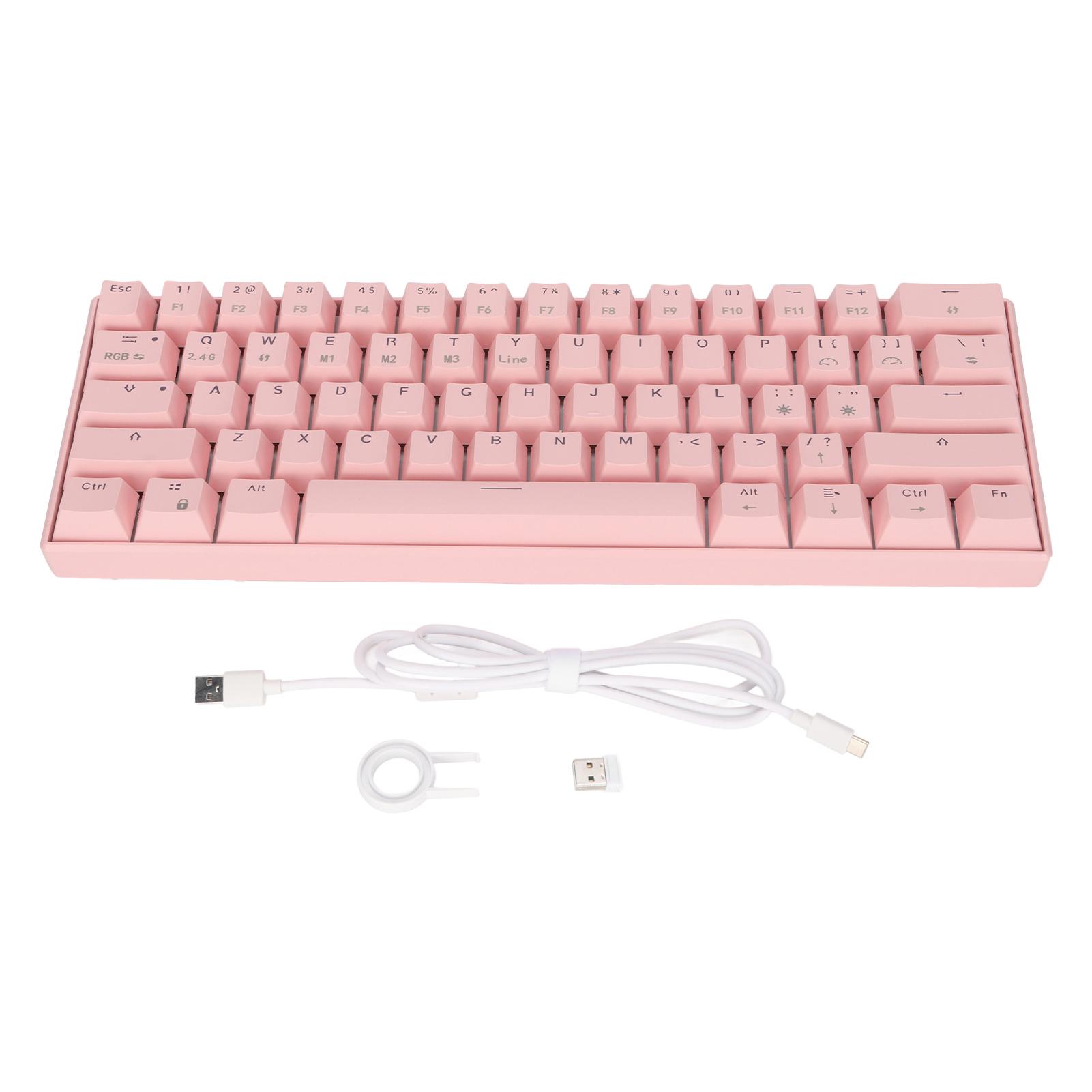 READSON Mechanical Keyboard 61 Keys RGB Backlit Ergonomic Design 1800mAh Battery Wireless Supported Black axis
READSON Mechanical Keyboard 61 Keys RGB Backlit Ergonomic Design 1800mAh Battery Wireless Supported Black axis
