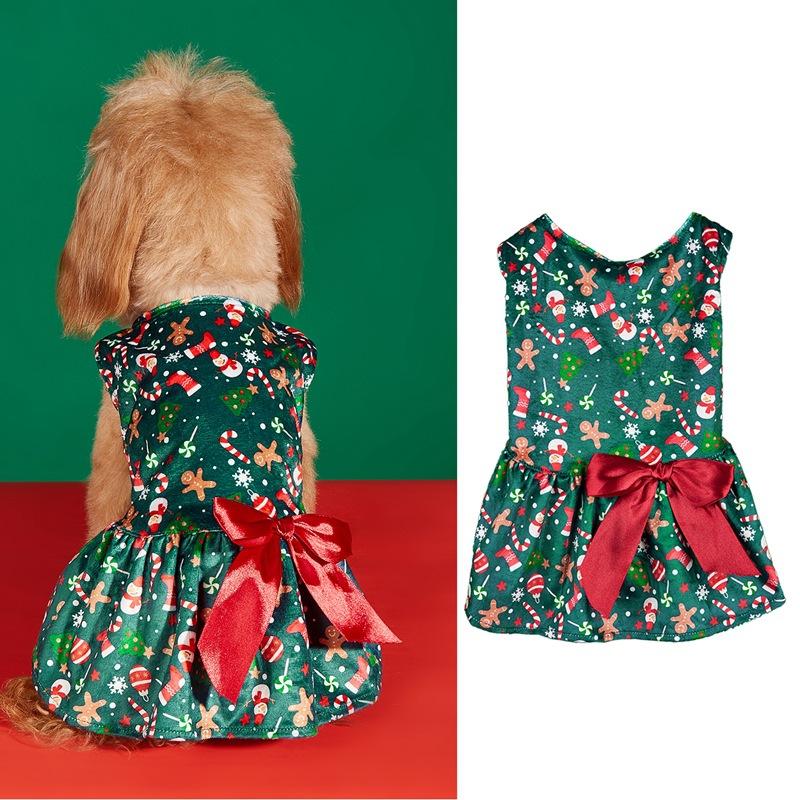 European and American Hot-Selling Bow Ribbon Cat Clothes Christmas Print Teddy Dress Dog Dress Pet Princess Dress L(Suggestions10-16Jin зелёный
European and American Hot-Selling Bow Ribbon Cat Clothes Christmas Print Teddy Dress Dog Dress Pet Princess Dress L(Suggestions10-16Jin зелёный