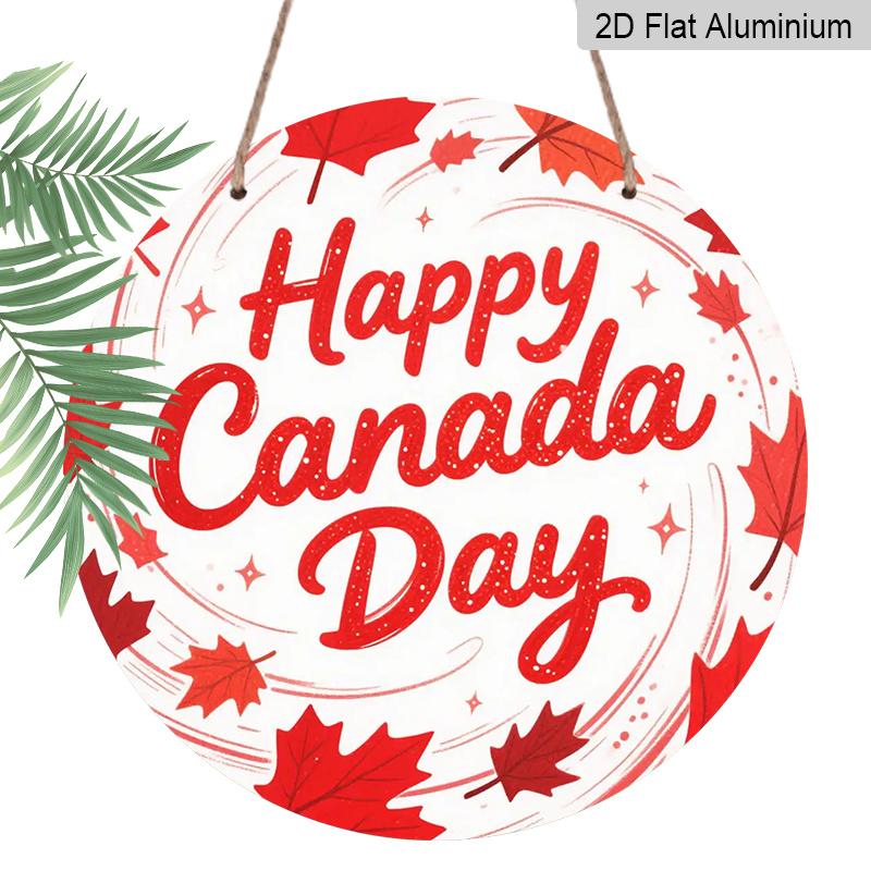 2D Flat, Round Aluminum Canada Day Decor Plaque, Happy Canada Day Sparkly Maple Leaf Metal Sign, Waterproof, Durable & Easy to Install, Ideal for 7.87*7.87inch
2D Flat, Round Aluminum Canada Day Decor Plaque, Happy Canada Day Sparkly Maple Leaf Metal Sign, Waterproof, Durable & Easy to Install, Ideal for 7.87*7.87inch