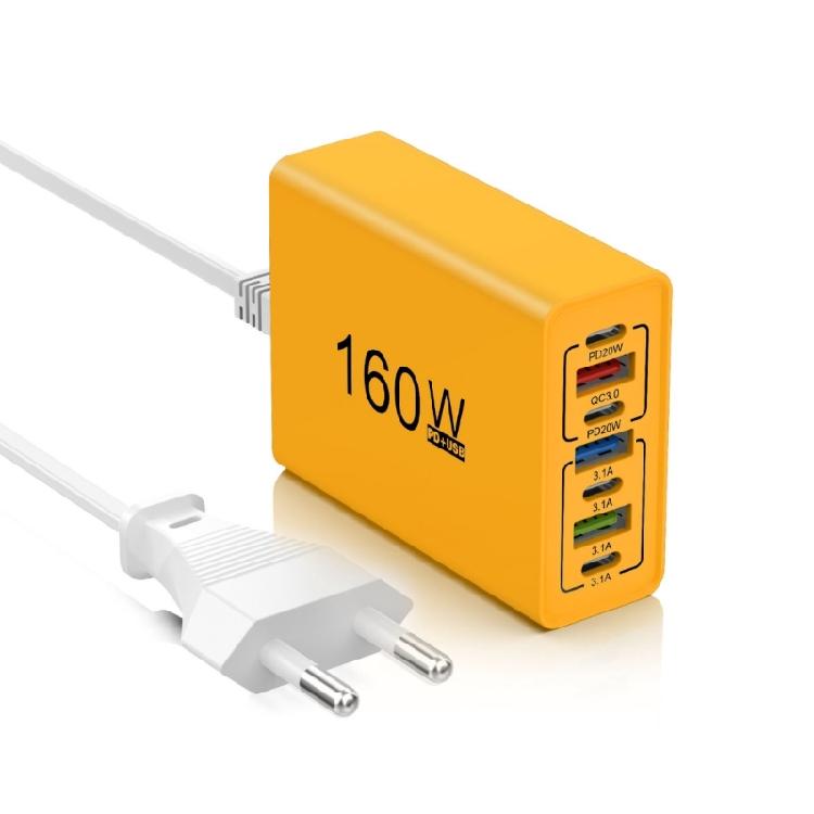 160W 6 in 1 Type C USB Charging Adapter 160W Multi Port Fast Charging Phone Charging Adapter For Smartphones Tablet жёлтый
160W 6 in 1 Type C USB Charging Adapter 160W Multi Port Fast Charging Phone Charging Adapter For Smartphones Tablet жёлтый