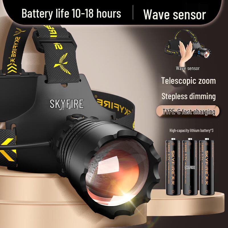 SkyFire LED Wave Sensor Headlamp
SkyFire LED Wave Sensor Headlamp