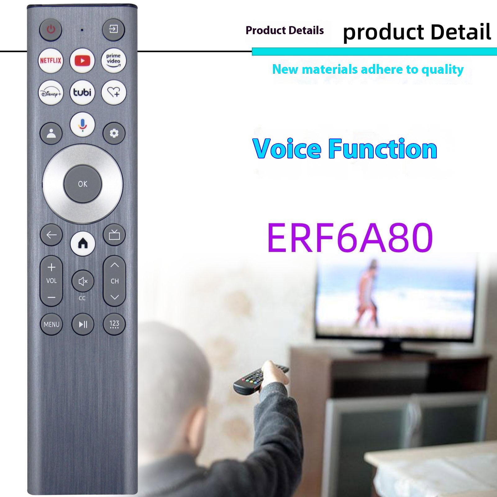 ERF6A80 For Hisense TV Voice Control Remote Control Ergonomic Infrared Controller Replacement A
ERF6A80 For Hisense TV Voice Control Remote Control Ergonomic Infrared Controller Replacement A
