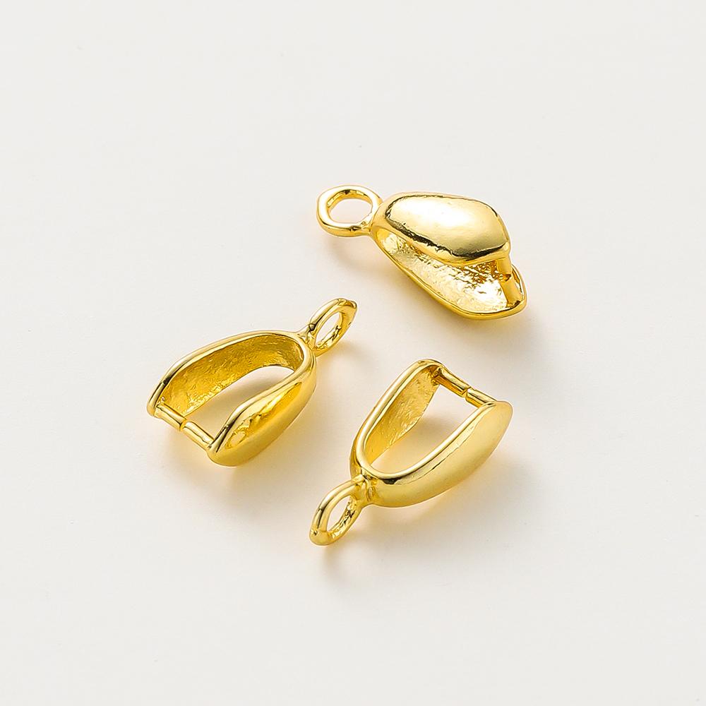 30pcs/bag 14K 18K Melon Seeds Clasps Pendant Pinch Bail Clips Classic Charm Hooks Connector For DIY jewelry Handmade Supplies 2.6X5.5x10mm
30pcs/bag 14K 18K Melon Seeds Clasps Pendant Pinch Bail Clips Classic Charm Hooks Connector For DIY jewelry Handmade Supplies 2.6X5.5x10mm