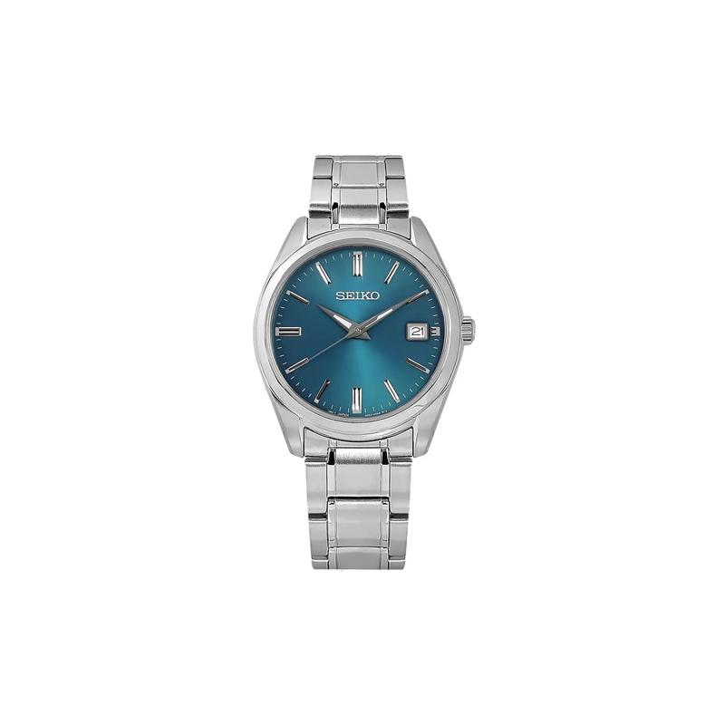 SEIKO 100 meters waterproof Quartz Steel Strap 40*40*9mm men s watch blue dial SUR525P
SEIKO 100 meters waterproof Quartz Steel Strap 40*40*9mm men s watch blue dial SUR525P
