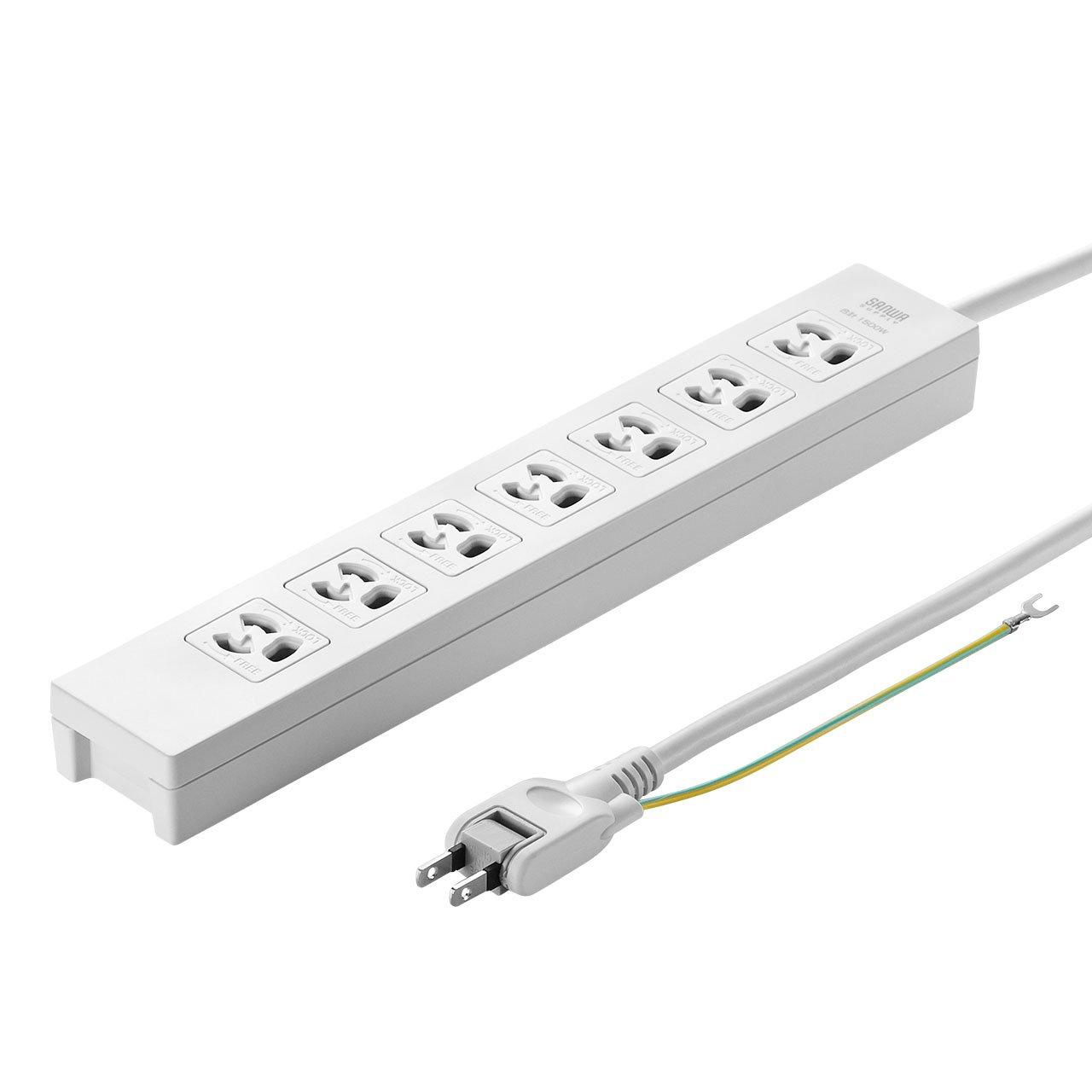 Sanwa Supply Power Strip, 7 Outlets (3-Pin Pull-Out Protection), 5m, Lightning Guard, Back Magnetic, Name Tag, Outlet Cap Included, TAP-F37-5SR
Sanwa Supply Power Strip, 7 Outlets (3-Pin Pull-Out Protection), 5m, Lightning Guard, Back Magnetic, Name Tag, Outlet Cap Included, TAP-F37-5SR