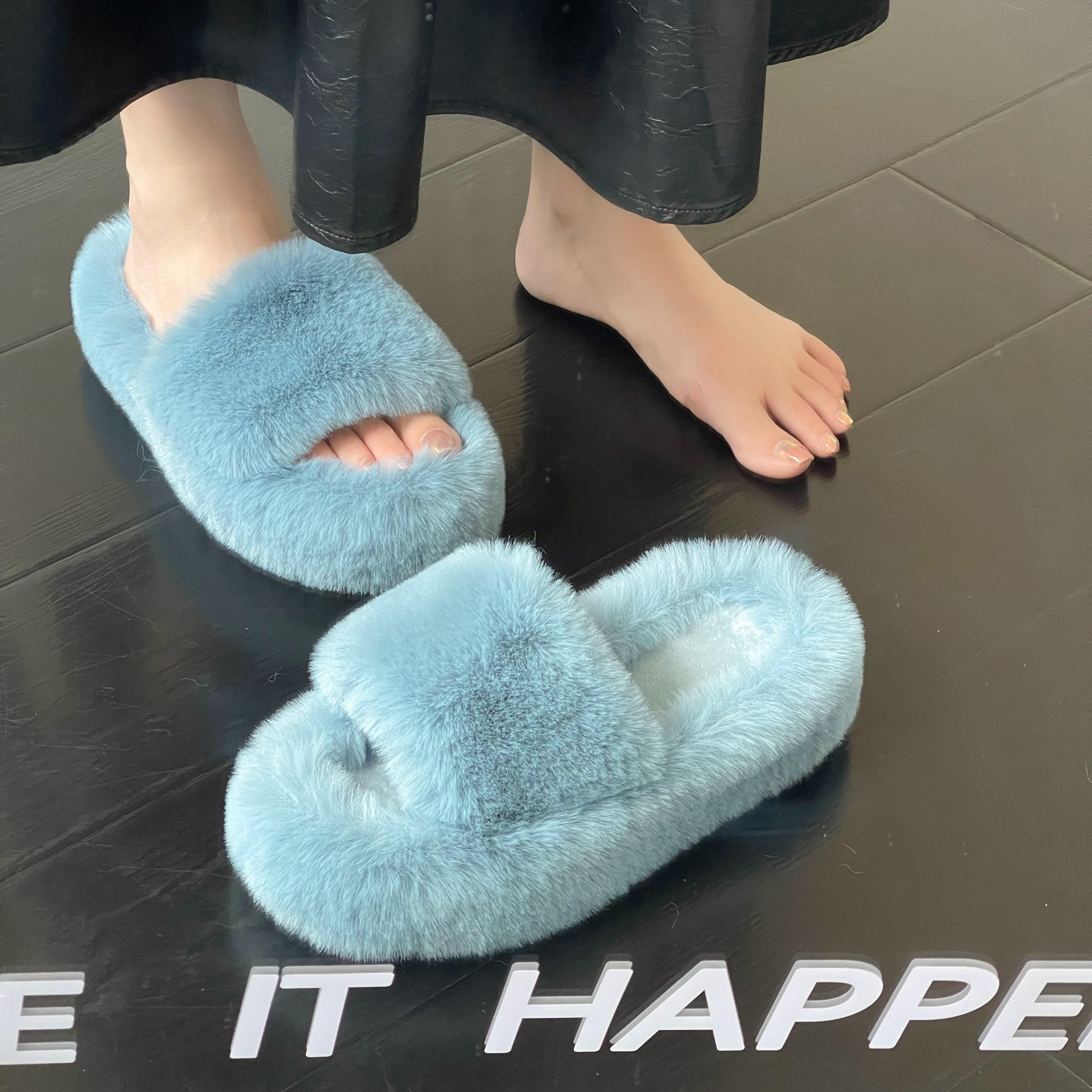 2024 зимние пушистые тапочки на платформе, однотонные, с открытым носком, удобные плюшевые туфли, домашние, уличные, пушистые теплые тапочки, сандалии большого размера CN35 синий
2024 зимние пушистые тапочки на платформе, однотонные, с открытым носком, удобные плюшевые туфли, домашние, уличные, пушистые теплые тапочки, сандалии большого размера CN35 синий