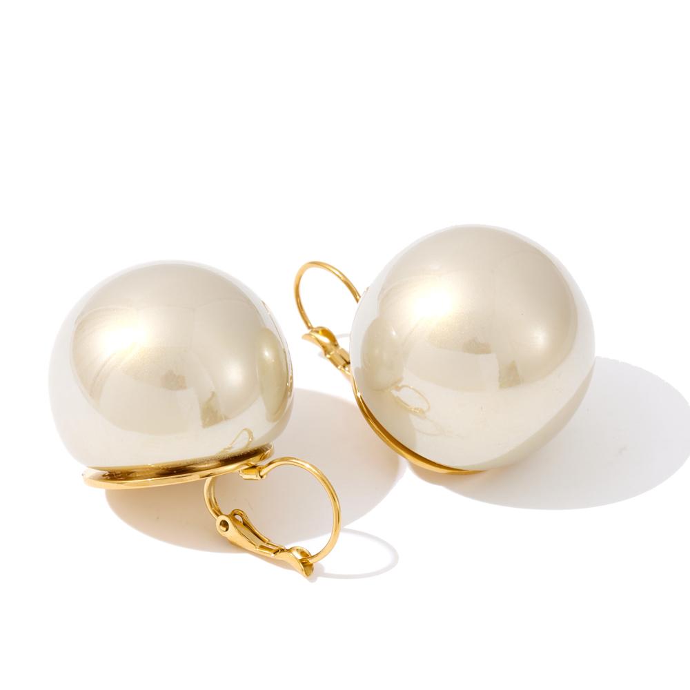 Yhpup 18*18cm Simulated Pearls Round Big Exaggerated Hoop Earrings for Women Korean-Style Popular Chic Fashion Retro Jewelry
Yhpup 18*18cm Simulated Pearls Round Big Exaggerated Hoop Earrings for Women Korean-Style Popular Chic Fashion Retro Jewelry