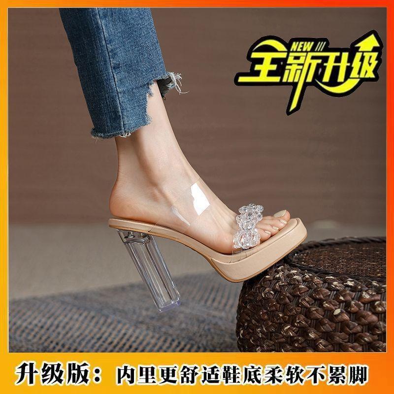 Non-slip women s high-heeled sandals, new soft-soled Korean slippers 42
Non-slip women s high-heeled sandals, new soft-soled Korean slippers 42