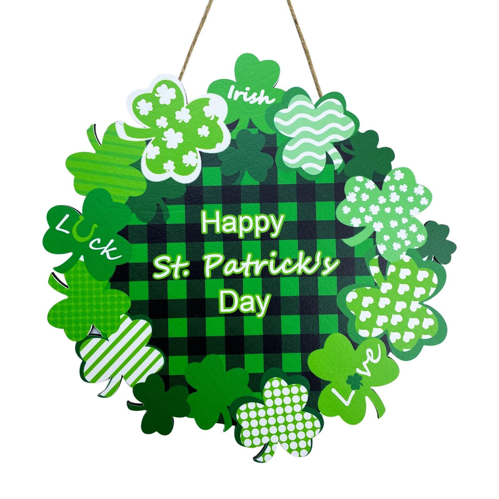 Венок на день Святого Патрика, дверная вывеска, деревянный венок, трилистник, украшение на дверь, приветственный декор, подвесное деревянное зеленое счастливое украшение
Венок на день Святого Патрика, дверная вывеска, деревянный венок, трилистник, украшение на дверь, приветственный декор, подвесное деревянное зеленое счастливое украшение