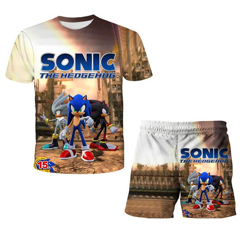 Літній одяг для хлопчиків Набір футболок Sonic Літній дитячий одяг Мультяшні шорти Набір для дівчаток Спортивний костюм Дитячий одяг 4-14 років Набори 100CM
Літній одяг для хлопчиків Набір футболок Sonic Літній дитячий одяг Мультяшні шорти Набір для дівчаток Спортивний костюм Дитячий одяг 4-14 років Набори 100CM