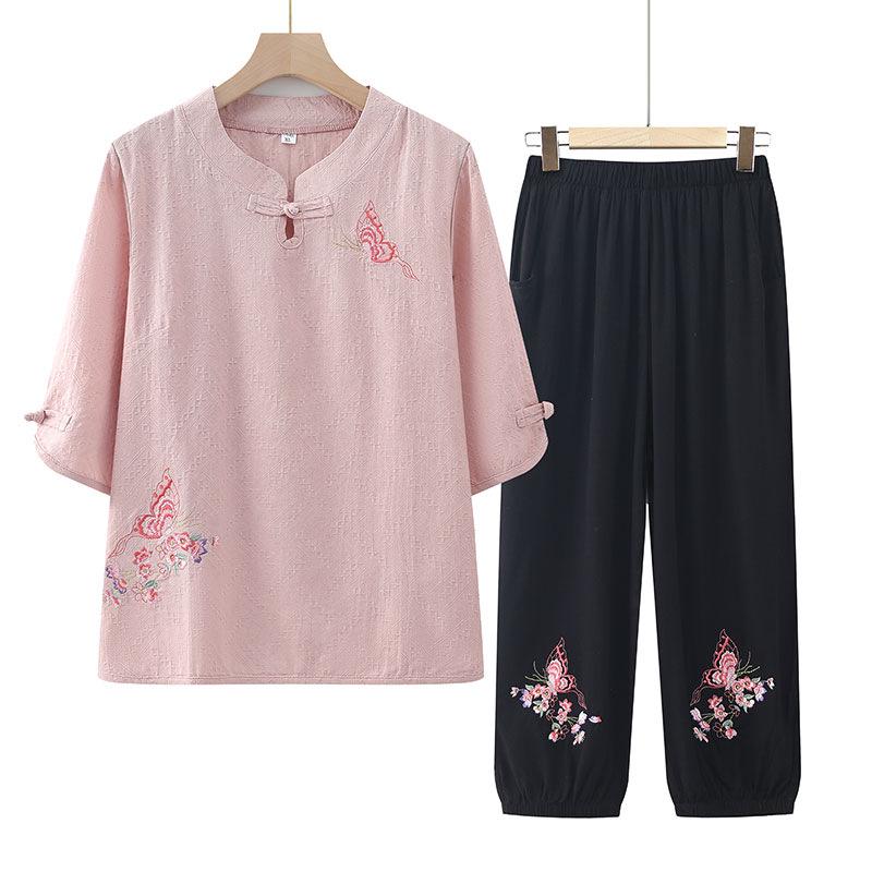 Grandma s Fashionable Cotton Linen Tang Suit Mid-Sleeve T-shirt for Elderly Women XL (suggested under 105 jin) розовый
Grandma s Fashionable Cotton Linen Tang Suit Mid-Sleeve T-shirt for Elderly Women XL (suggested under 105 jin) розовый
