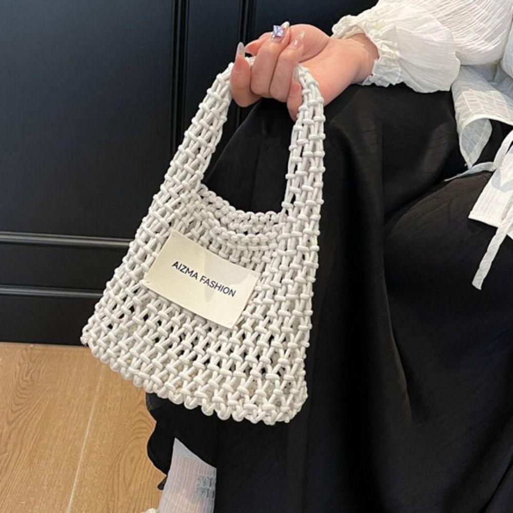Leisure Straw Crochet Bag Solid Color Woven Totes Bag New Beach Hollow Handbag Ladies/Girls зелений
Leisure Straw Crochet Bag Solid Color Woven Totes Bag New Beach Hollow Handbag Ladies/Girls зелений