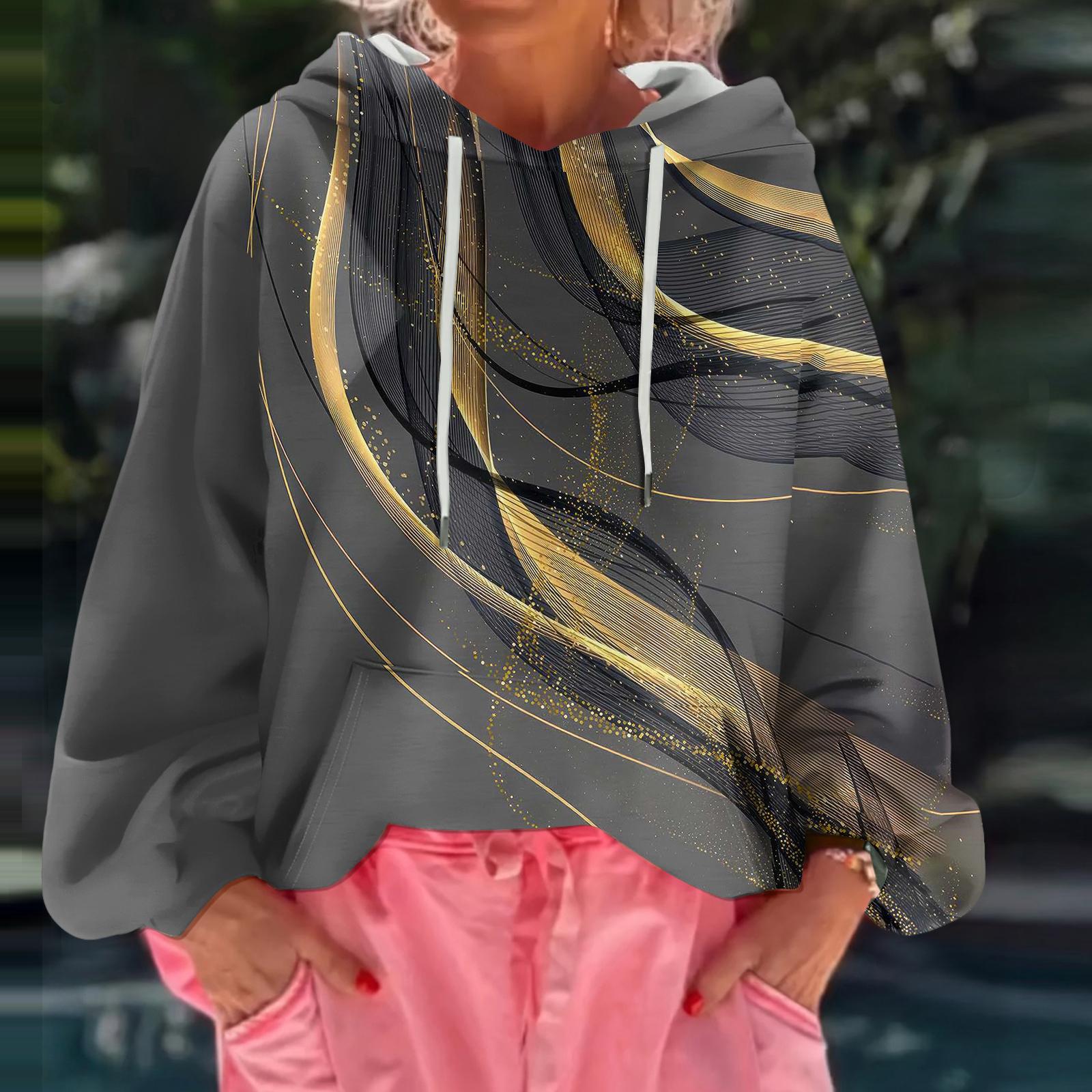 Жіночий худі вільного крою з квітковим принтом, з довгими рукавами XL
Жіночий худі вільного крою з квітковим принтом, з довгими рукавами XL