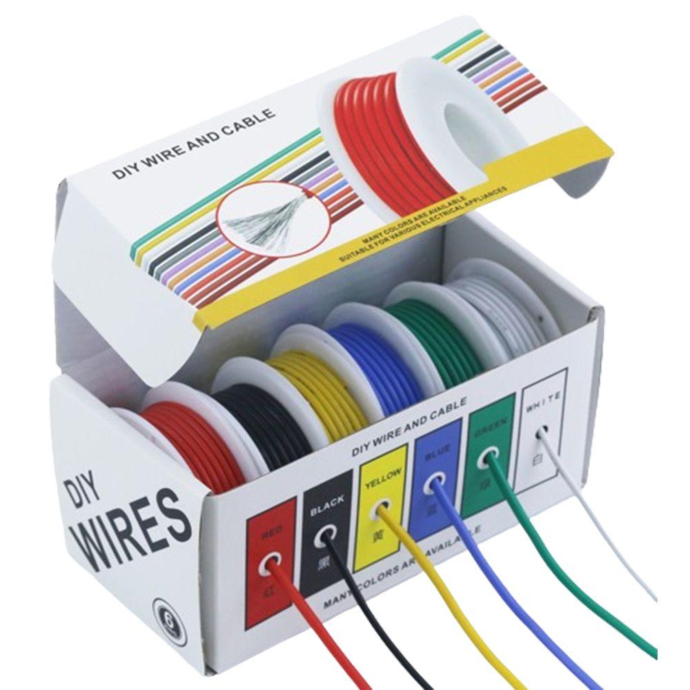 6 Colors AWG Electric Wire Solid Cable The Hook Up Assorted Wire Set RC Planes 26AWG 60m
6 Colors AWG Electric Wire Solid Cable The Hook Up Assorted Wire Set RC Planes 26AWG 60m