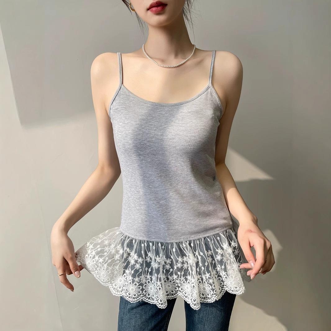 Pure Desire Lace Patchwork Camisole: Women s Summer 2025 Slim, Elegant, Hot Girl Sleeveless Top One Size (Recommended for under 125 jin)
Pure Desire Lace Patchwork Camisole: Women s Summer 2025 Slim, Elegant, Hot Girl Sleeveless Top One Size (Recommended for under 125 jin)