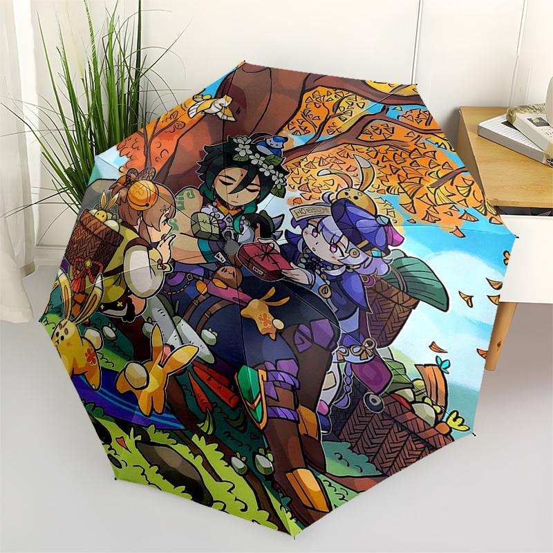 1pc Outdoor Umbrella with Cute Anime Characters - Automatic Opening/Closing, Portable 3-Fold Design, 8-Bone Iron Frame - Perfect Gift for Fans, T
1pc Outdoor Umbrella with Cute Anime Characters - Automatic Opening/Closing, Portable 3-Fold Design, 8-Bone Iron Frame - Perfect Gift for Fans, T