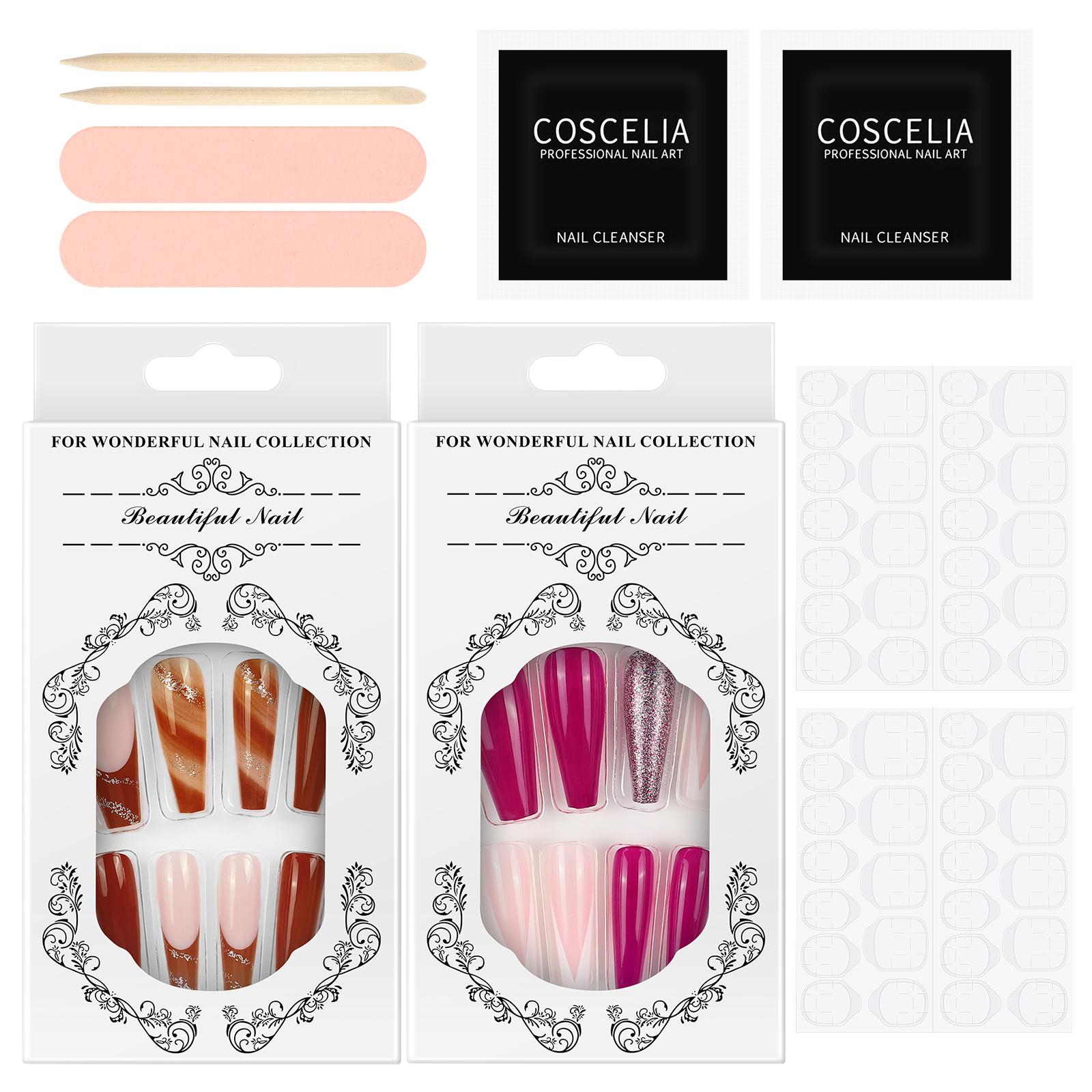 COSCELIA Press on Nail Tips Маникюрный набор 24шт Накладные кончики ногтей Полное покрытие и клей Клей Инструменты для дизайна ногтей Инструменты для искусственных ногтей Набор французских ногтей
COSCELIA Press on Nail Tips Маникюрный набор 24шт Накладные кончики ногтей Полное покрытие и клей Клей Инструменты для дизайна ногтей Инструменты для искусственных ногтей Набор французских ногтей