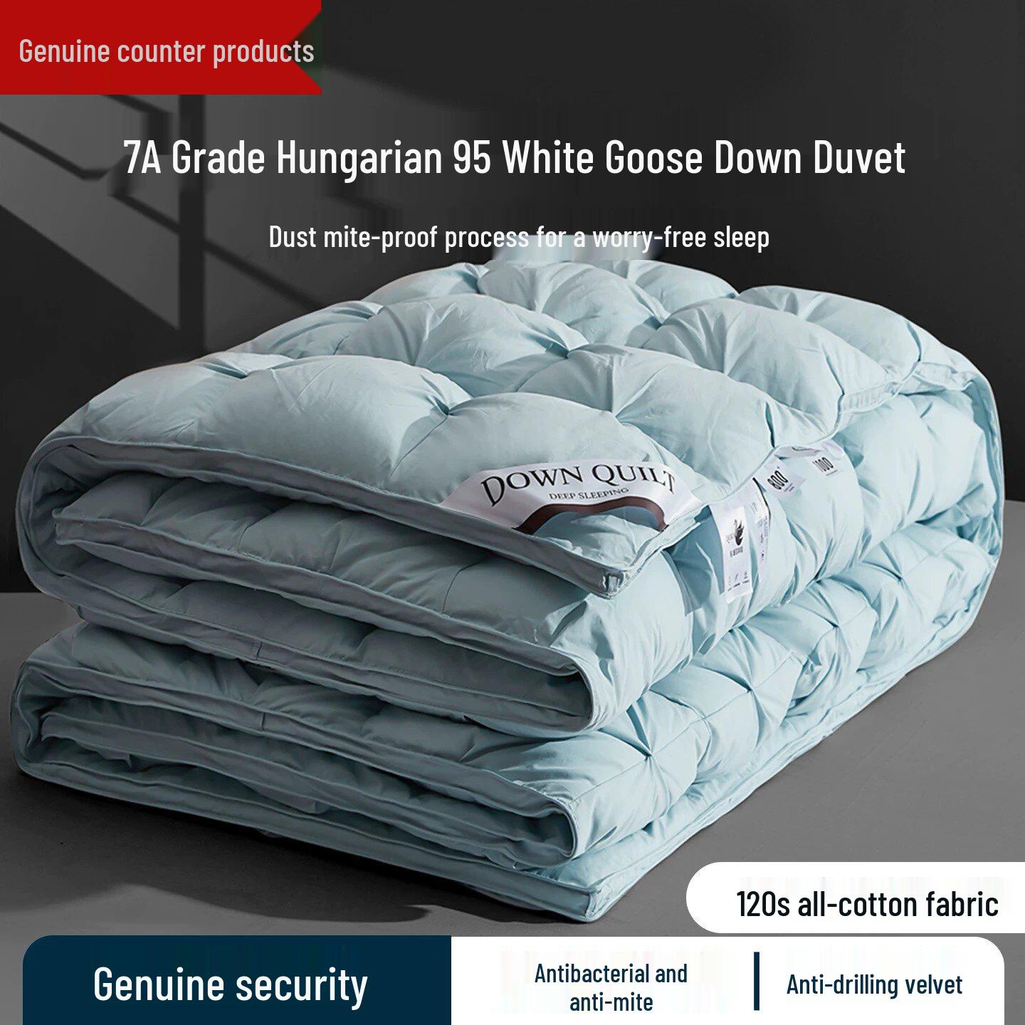Hungarian 95% Goose Down Duvet - Luxurious Warmth for Single/Double Bed, Ideal for Spring, Autumn, and Winter. 150x200cm (2kg Air Conditioning Quilt)
Hungarian 95% Goose Down Duvet - Luxurious Warmth for Single/Double Bed, Ideal for Spring, Autumn, and Winter. 150x200cm (2kg Air Conditioning Quilt)