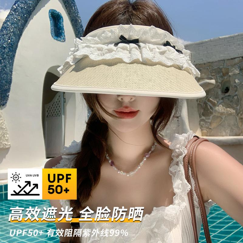Versatile Summer Unisex Wide Brim Hat With Lace Bow Stylish Sun Protection For Adults OffWhite
Versatile Summer Unisex Wide Brim Hat With Lace Bow Stylish Sun Protection For Adults OffWhite