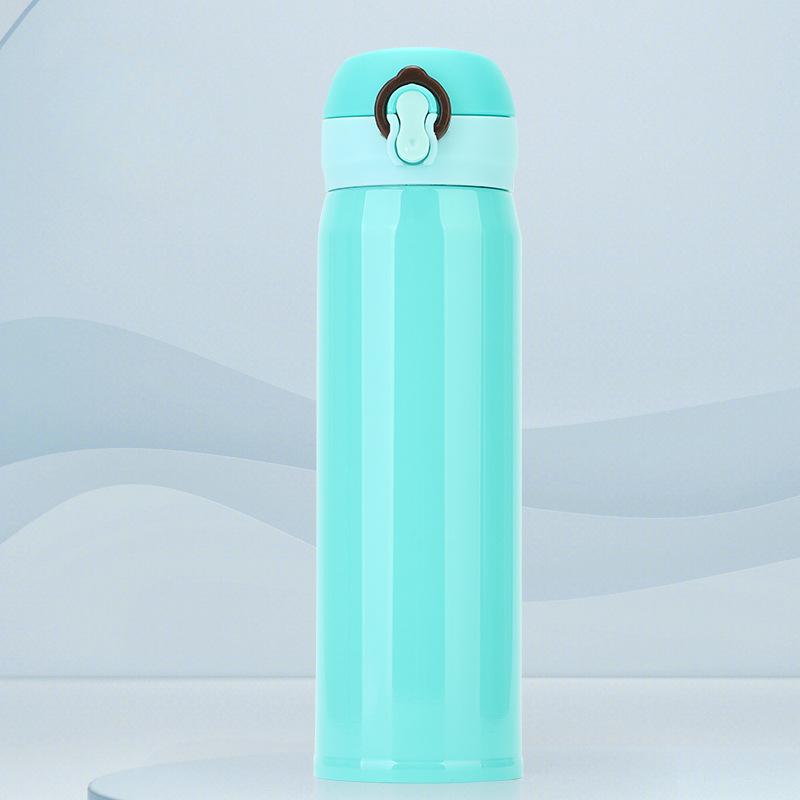 Нержавеющая сталь 304, вакуумная колба большой емкости, уличная студенческая отказная чашка, портативная мужская рекламная подарочная чашка 500ml зелёный