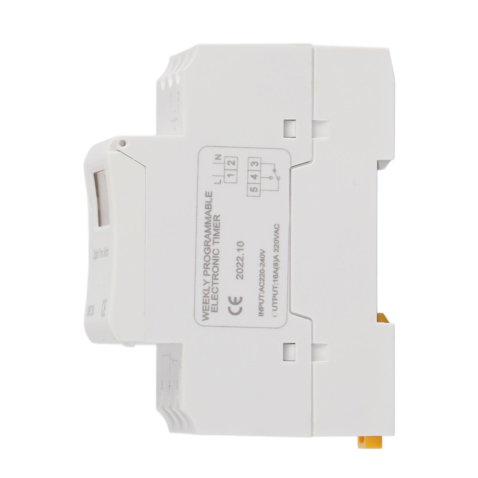 Digital Time Switch LCD Display Rail Type Control Timer AHC15A AC220V‑240V Industrial Supplies
Digital Time Switch LCD Display Rail Type Control Timer AHC15A AC220V‑240V Industrial Supplies