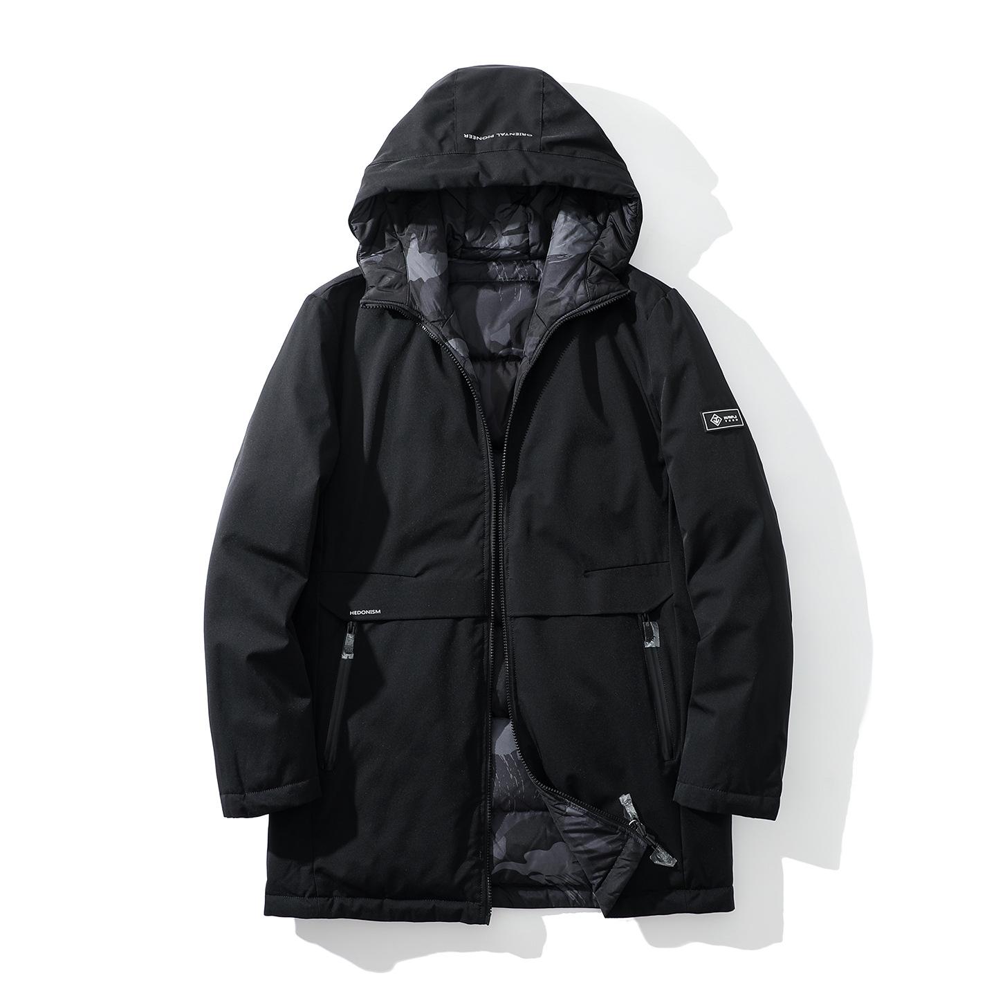 H Brand Men s Reversible Windproof Waterproof Mid-Length Down Jacket 170 чорний
H Brand Men s Reversible Windproof Waterproof Mid-Length Down Jacket 170 чорний