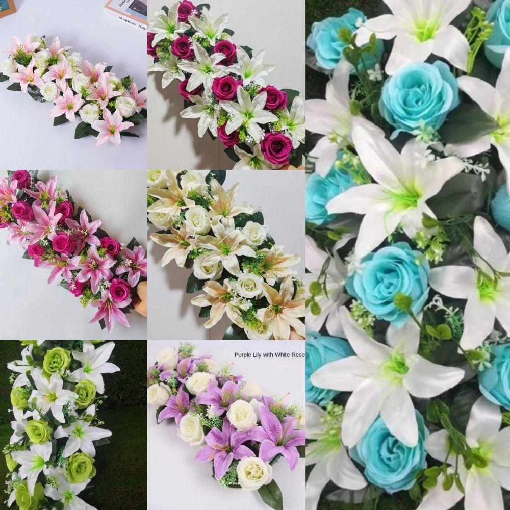Party Stage Supplies Artificial Flowers Rose&lily Fake Flowers For Household Wedding Garden White Rose & Champagne Lily
Party Stage Supplies Artificial Flowers Rose&lily Fake Flowers For Household Wedding Garden White Rose & Champagne Lily
