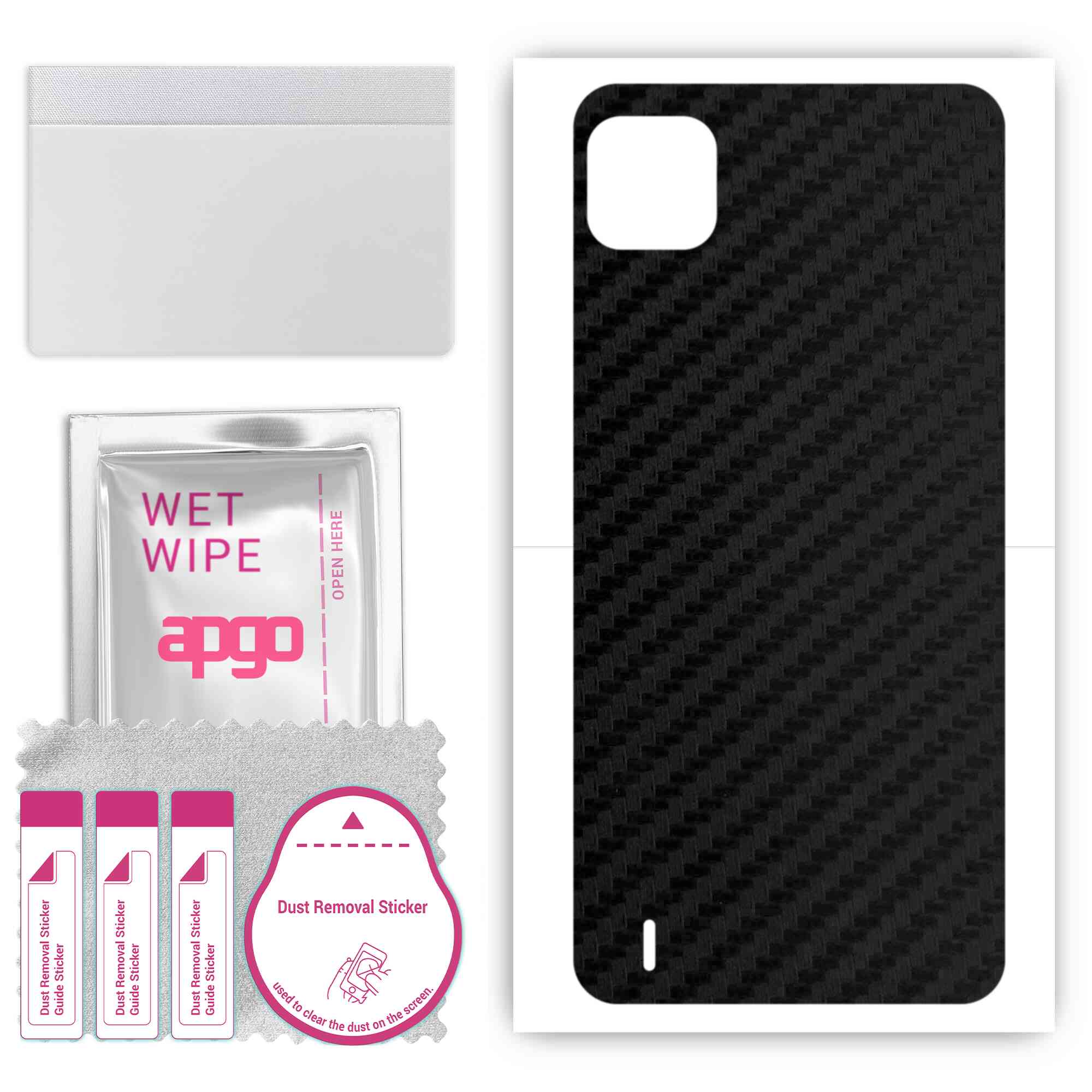 apgo Protective Skin Sticker for the back compatible with Wiko Y62, Wrap Film, Foil, Vinyl - Pattern Carbon Black
apgo Protective Skin Sticker for the back compatible with Wiko Y62, Wrap Film, Foil, Vinyl - Pattern Carbon Black
