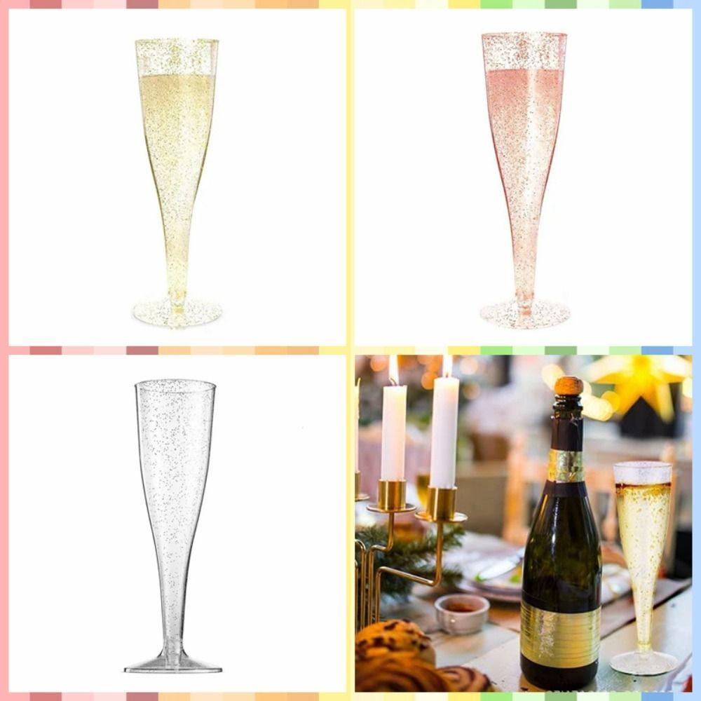 10pcs Anti-fall Disposable Champagne Flute Slim Champagne Glass Bar Supplies Cocktail Cups Toasting
10pcs Anti-fall Disposable Champagne Flute Slim Champagne Glass Bar Supplies Cocktail Cups Toasting