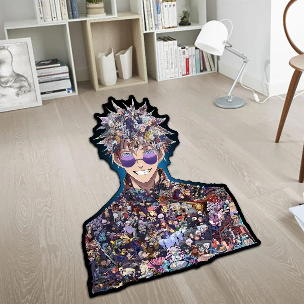 Custom Irregular Anime Rug Jujutsu Kaisen Gojo Satoru Sukuna Toji Wall Art Handmade Carpet Area Rug for Home Decor longest side 60cm
Custom Irregular Anime Rug Jujutsu Kaisen Gojo Satoru Sukuna Toji Wall Art Handmade Carpet Area Rug for Home Decor longest side 60cm