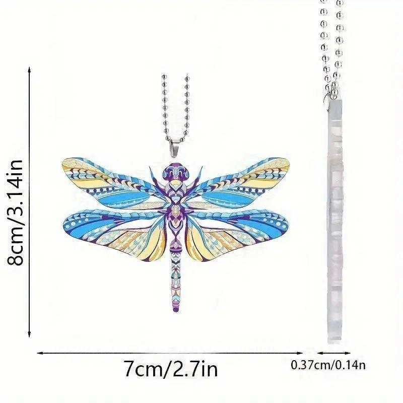Adorable Acrylic Car Rearview Mirror Pendant Decor Featuring Cartoon Dragonfly Design
Adorable Acrylic Car Rearview Mirror Pendant Decor Featuring Cartoon Dragonfly Design