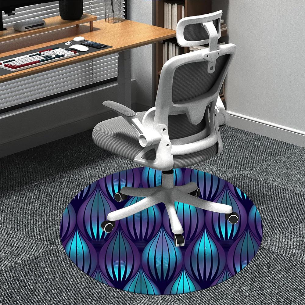 1pc Peacock Feather Pattern Chair Carpet for Office Non Slip, Machine Washable Rug for Office, Room Holiday Decor for Christmas, Birthday Polyester 80cm
1pc Peacock Feather Pattern Chair Carpet for Office Non Slip, Machine Washable Rug for Office, Room Holiday Decor for Christmas, Birthday Polyester 80cm