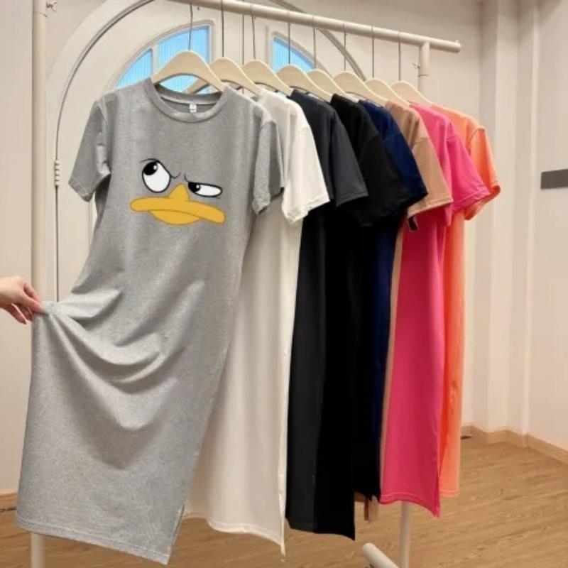 Женское платье-футболка с короткими рукавами и круглым вырезом, большого размера, свободного кроя, длинное, в стиле кэжуал, длиной до колена, для сна 4XL светло-серый
Женское платье-футболка с короткими рукавами и круглым вырезом, большого размера, свободного кроя, длинное, в стиле кэжуал, длиной до колена, для сна 4XL светло-серый