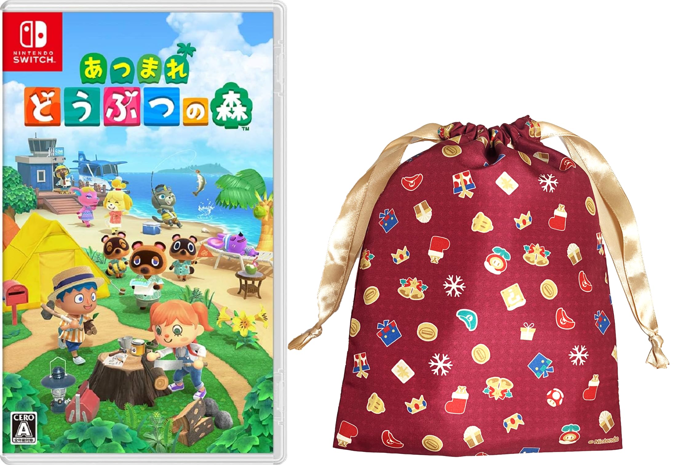 Animal New Horizons Switch 2025 Праздничный подарочный мешочек в комплекте Crossing - Бонус
Animal New Horizons Switch 2025 Праздничный подарочный мешочек в комплекте Crossing - Бонус