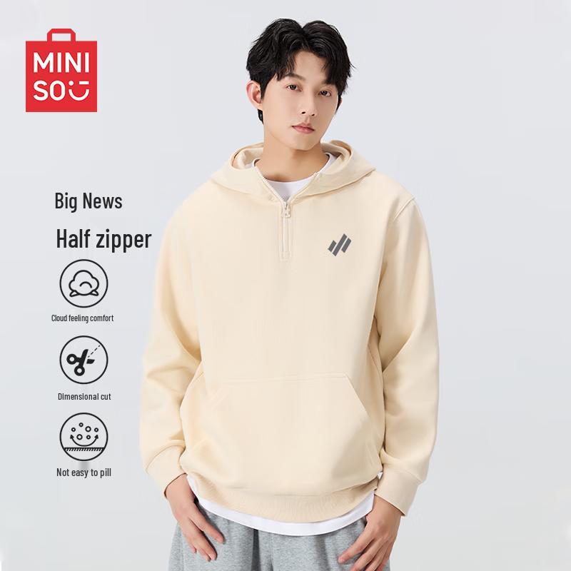 MINISO Men s Half-Zip Hooded Sweatshirt XL
MINISO Men s Half-Zip Hooded Sweatshirt XL