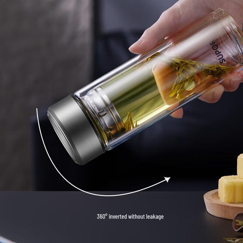 SUPOR C Double-Layer Heat-Resistant Glass Cup 380ml
SUPOR C Double-Layer Heat-Resistant Glass Cup 380ml