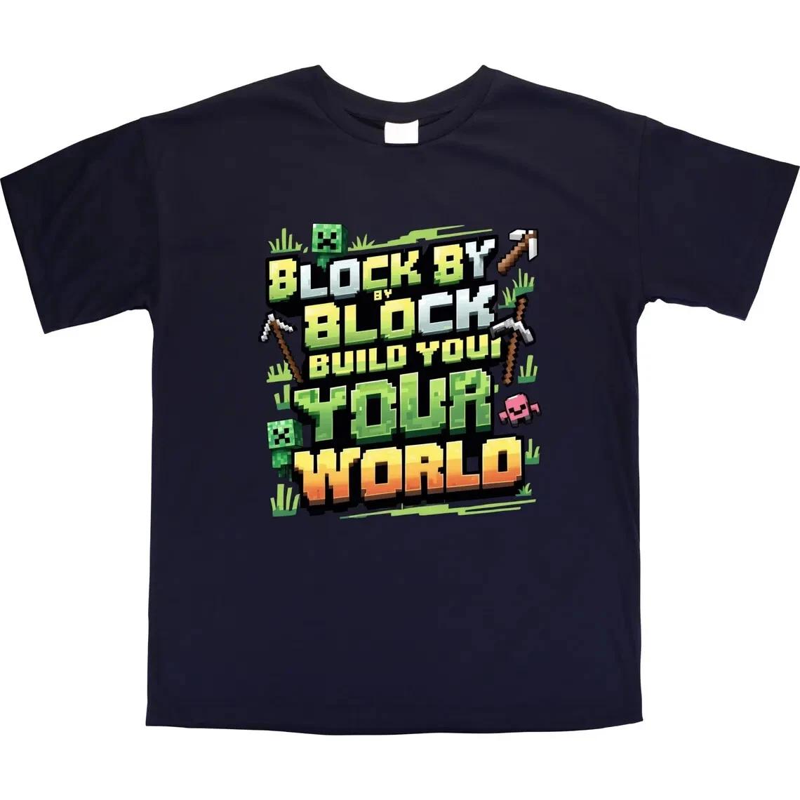 Футболка Block by Block Build Your World – Детская футболка в стиле Майнкрафт M
Футболка Block by Block Build Your World – Детская футболка в стиле Майнкрафт M