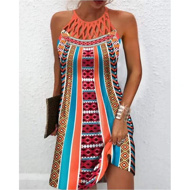 2026 Europe Spring/Summer Ethnic Print Mesh Strap Sleeveless Casual Dress 4XL
2026 Europe Spring/Summer Ethnic Print Mesh Strap Sleeveless Casual Dress 4XL