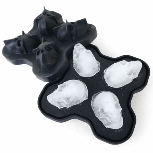 Silicone Ice Tray, 4-Cavity, Approx. 4x3cm (Skull Design), Rock Ice, Ice Cubes, Ice Ball Maker, Fun Ice Maker, Whiskey, Alcohol, Cocktails, Brandy, Ch
Silicone Ice Tray, 4-Cavity, Approx. 4x3cm (Skull Design), Rock Ice, Ice Cubes, Ice Ball Maker, Fun Ice Maker, Whiskey, Alcohol, Cocktails, Brandy, Ch