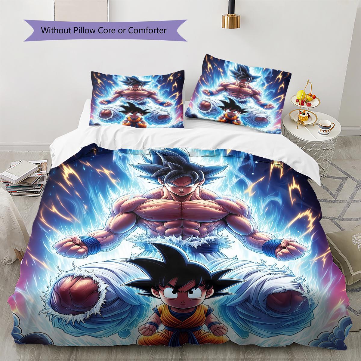 Постільна білизна з візерунком DRAGON BALL, Комплект ковдри, Підковдра, Наволочка, Домашній подарунок на день народження (1 * підковдра + 2 * наволочка, без наповнювача) 200x200cm
Постільна білизна з візерунком DRAGON BALL, Комплект ковдри, Підковдра, Наволочка, Домашній подарунок на день народження (1 * підковдра + 2 * наволочка, без наповнювача) 200x200cm