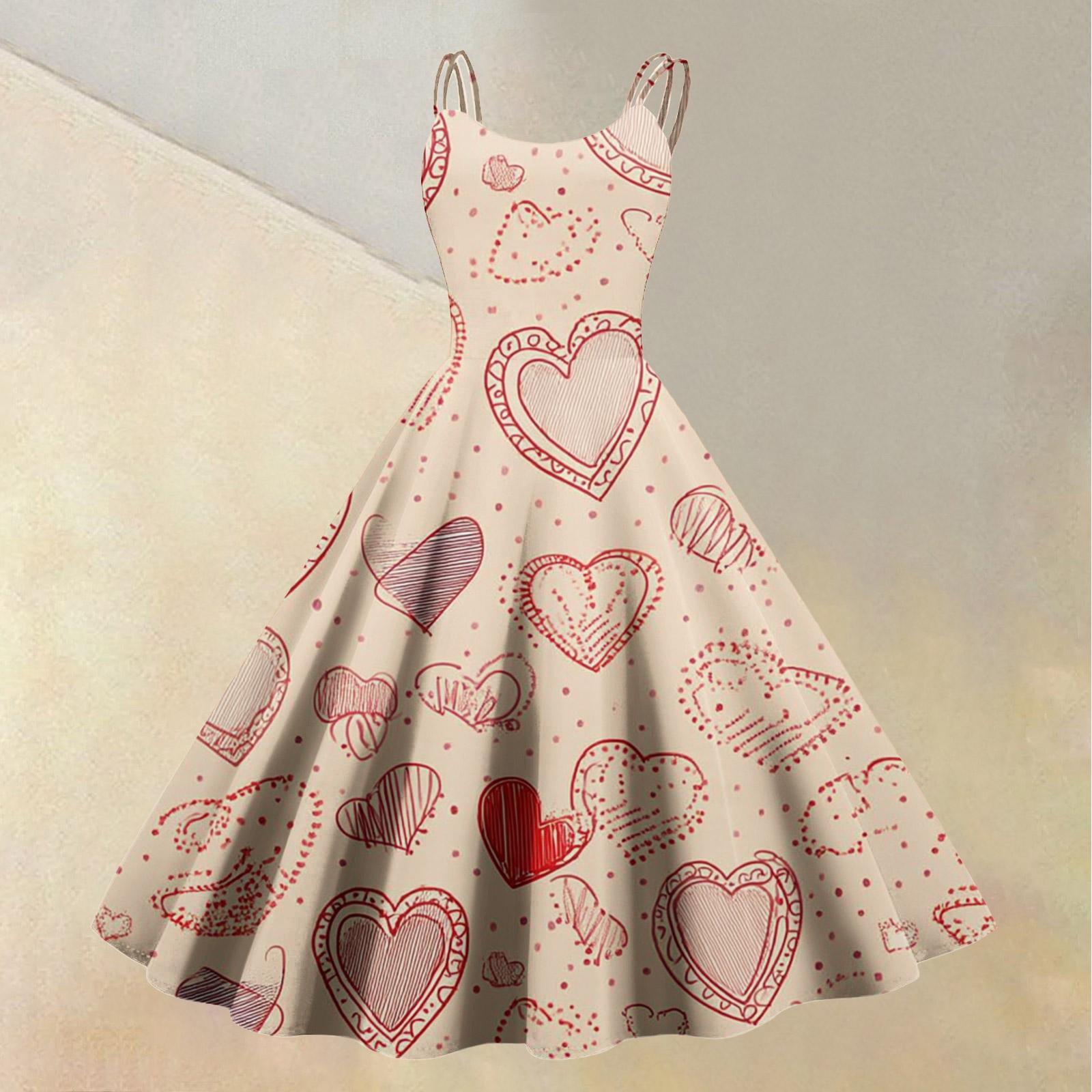 Women s Valentine s Day Love Heart Print Sexy Off Shoulder Vintage Dress XXL Кіновар
Women s Valentine s Day Love Heart Print Sexy Off Shoulder Vintage Dress XXL Кіновар