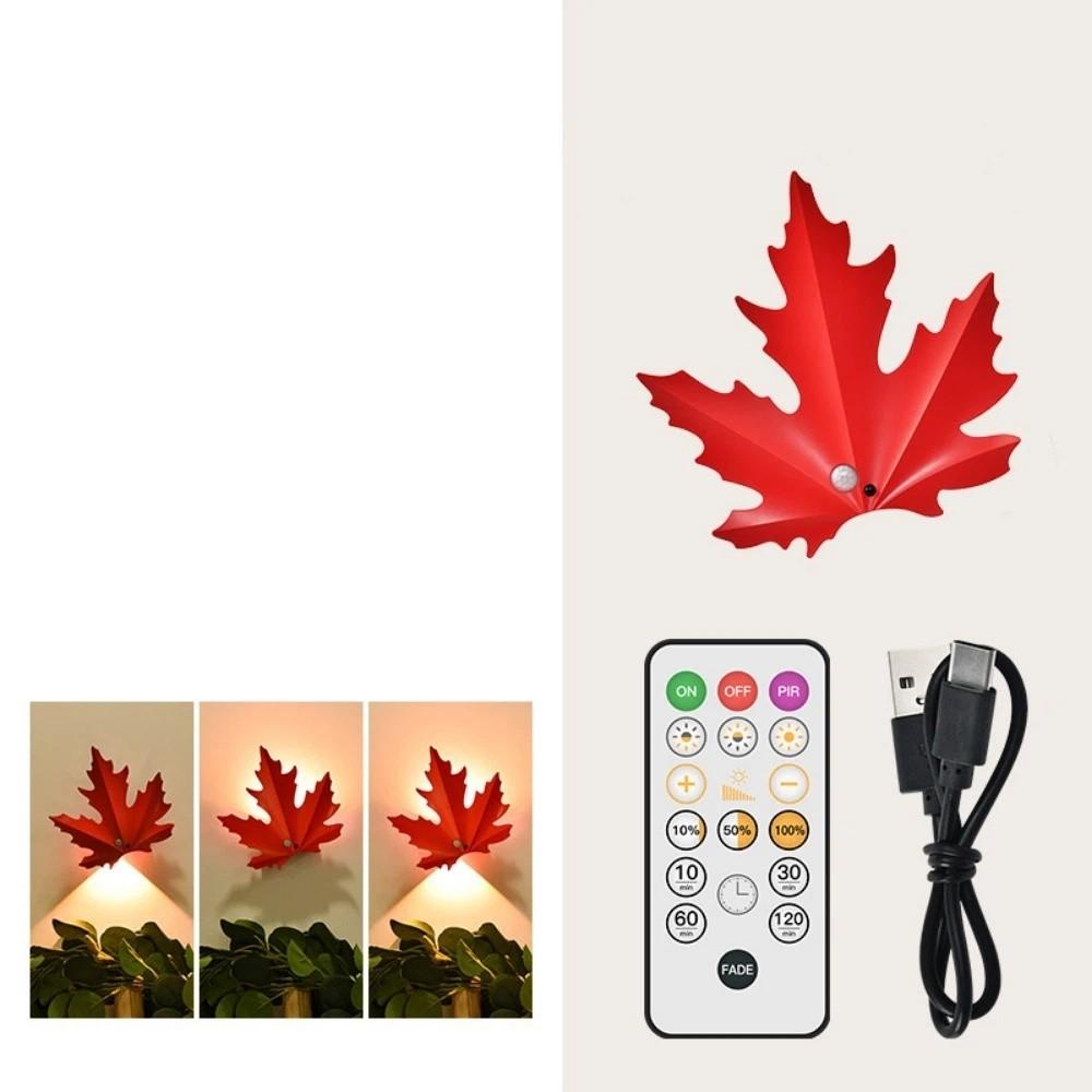 Creative Maple Leaves Bedroom Remote Light Maple Leaves Shaped Motion Sensor LED Induction Lamp Wireless Decorative Lighting
Creative Maple Leaves Bedroom Remote Light Maple Leaves Shaped Motion Sensor LED Induction Lamp Wireless Decorative Lighting